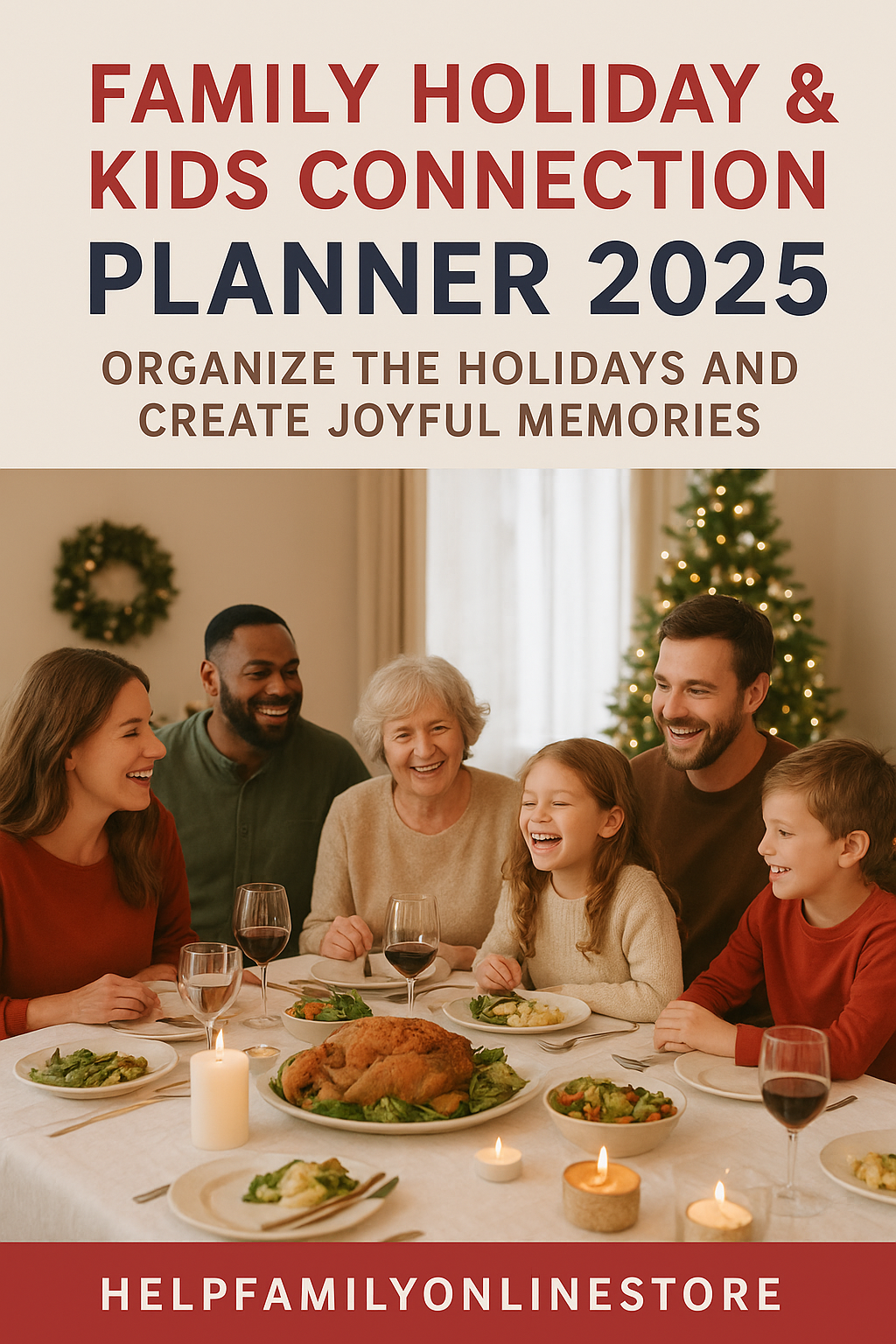 Family Holiday & Kids Connection Planner 2025 USA  - BEST SELLER!